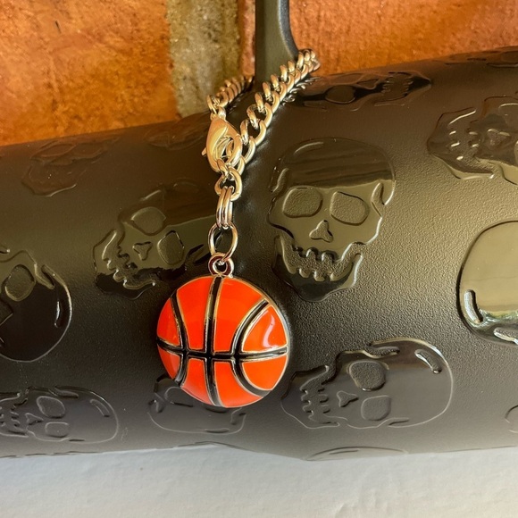 Hand Crafted Tumbler Handle Charm Basketball Stanley Cup Water Bottle Purse - Picture 7 of 11